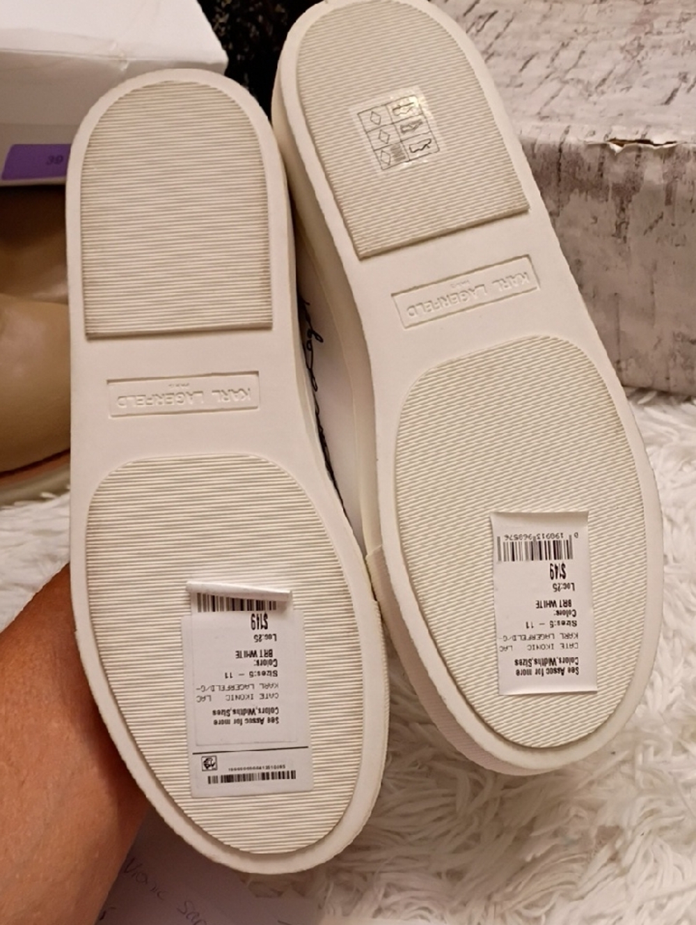 Karl Lagerfeld Cate Ikonic Sneakers Women's Sz 7m 🆕 $149 - Picture 10 of 11